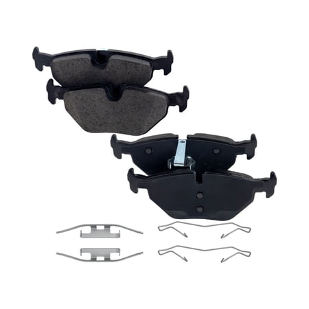 For BMW 323i 1998 1999 2000 Brake Pad Set | Rear | 2-Wheel Set | Organic | Replacement For 5058110, 34216761239