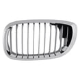 thumbnail image 1 of For BMW 325Ci/330Ci 2003 2004 2005 2006 Grille Driver Side | Chrome Frame/Black Inner | Replacement For BM1200156 | 51137064317, 615343299426, 1 of 5