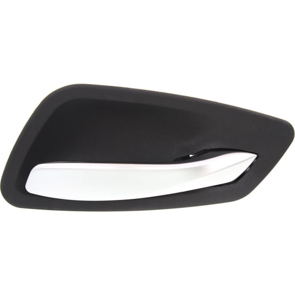 For BMW 325i/330i 2006 Interior Door Handle Passenger Side | Front OR Rear | Black Bezel with Silver Lever | Replacement For 51417144546