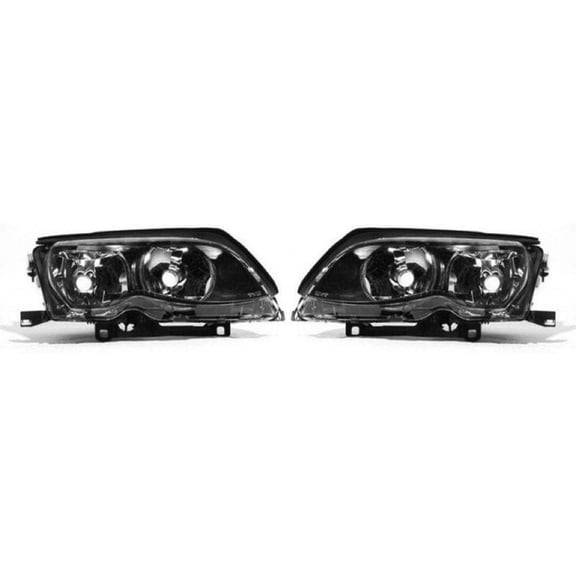 For BMW 325i / 330i Series Sedan Headlight 2002 03 04 2005 Pair Driver and Passenger Side For BM2502122 | 63127165771