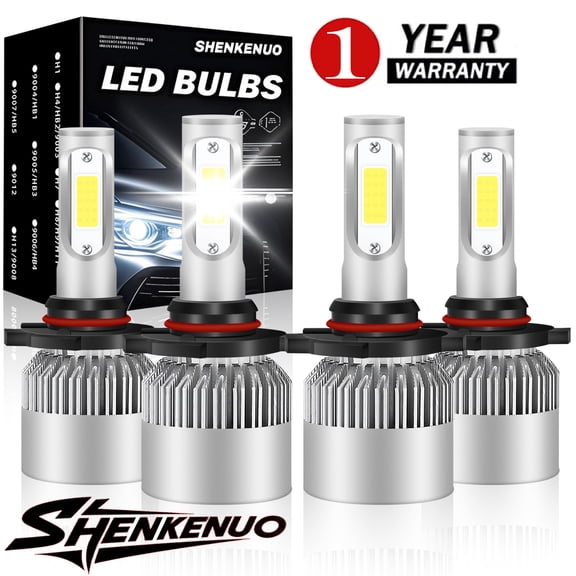 For BMW 328i 1996 1997 1998 Led Headlight Bulbs 9006 9005 High&Low Beam White 4pcs