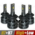 thumbnail image 1 of For BMW 328i 1999-2000 2008-2016 6000K LED Headlight High Low Beam Light Bulb Combo 4x, 1 of 12