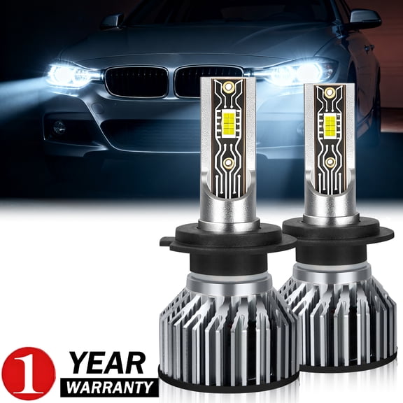 For BMW 328i 2007-2016 LED Headlight Lamp, Super Bright White, High/Low Beam, Plug & Play, 2-Pack