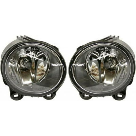 For BMW 328i Fog Light 2007-2013 Pair Driver and Passenger Side w/ Bulbs Replaces BM2592130