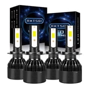 For BMW 330i/330i xDrive 2017-2018 LED Headlight Bulbs H7+H7 High Beam and Low Beam White 4pc,c9
