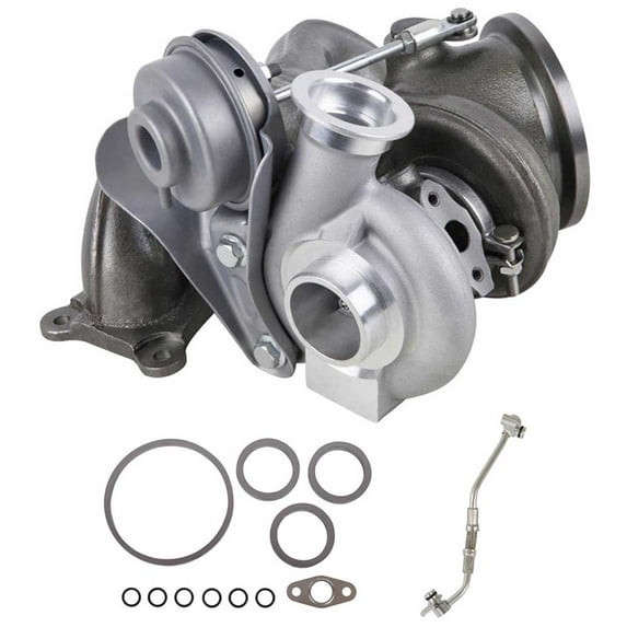 For BMW 335i 335is 335xi Turbo Turbocharger w/ Gaskets & Oil Line - BuyAutoParts