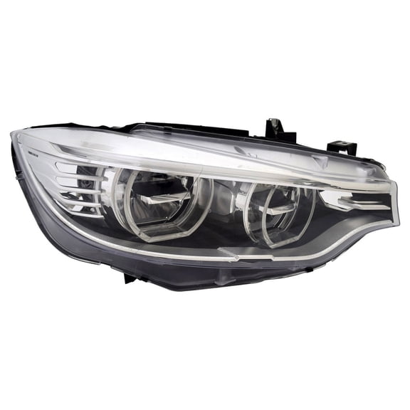 For BMW 435i/435i xDrive 2014 2015 2016 Headlight Passenger Side | LED | Lens and Housing | Replacement For BM2519157 | 191275904282, 63117377856