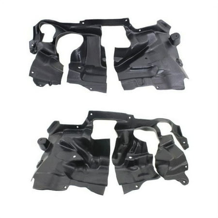 For BMW 5/6/7-Series Engine Splash Shield Undercar Cover RWD Left Right SET PAIR