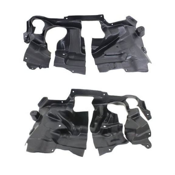 For BMW 5/6/7-Series Engine Splash Shield Undercar Cover RWD Left Right SET PAIR