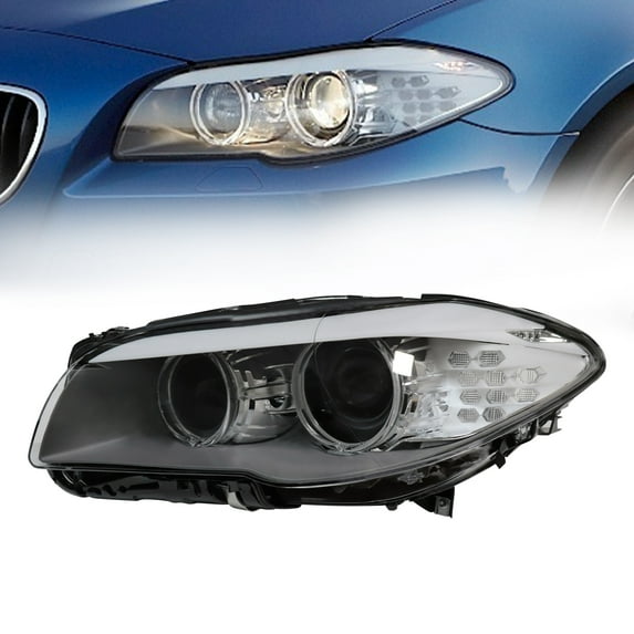 For BMW 5 Series F10 2011-2013 Left Driver Xenon Headlight New Light-transmitting PC Lampshade Headlight