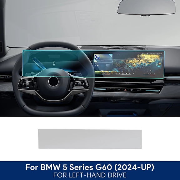 For BMW 5 Series i5 G60 2024 Interior Center Console Clear Protective Film TPU PPF Car Anti Scratch Tint Accessories Refit Set