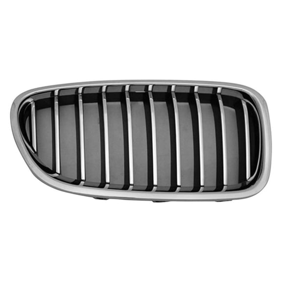 For BMW 520i/528i 2014 2015 2016 Grille Passenger Side | Chrome | Plastic | Modern/Luxury | Replacement For BM1200245 | 51137412324, 615343902098