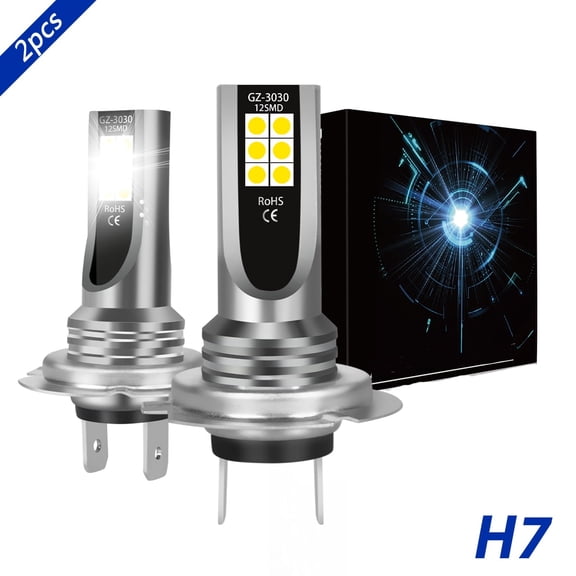 For BMW 528I 1996-2000 H7 LED Fog Light Bulbs Replacement 6000K White 2pcs