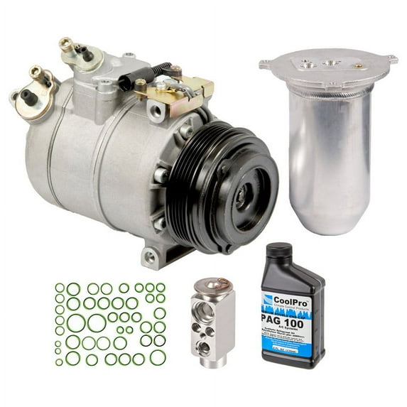 For BMW 528i 1997 AC Compressor w/ A/C Repair Kit - BuyAutoParts
