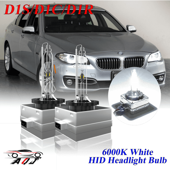 For BMW 528i 2011-2016 D1S HID Headlight High/Low Beam 6000K Crystal White Xenon Bulbs Set 2