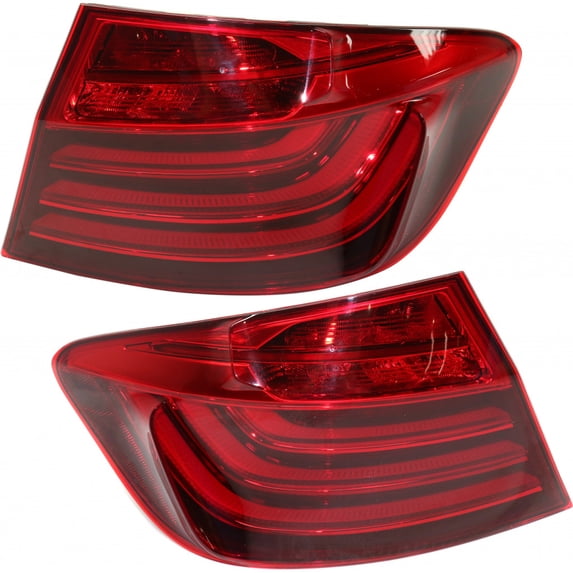 For BMW 528i / 535i / 550i / Hybrid Tail Light Assembly 2014 2015 2016 Outer Driver and Passenger Side Pair LED For BM2804111 | 63 21 7 312 707