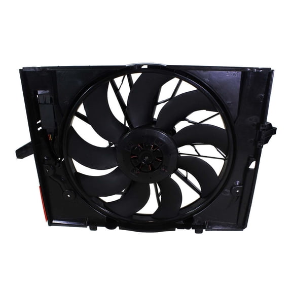 For BMW 528xi 2008 Radiator Fan Assembly | Single Fan Design | With Fan Blade, Motor, And Shroud | Replacement For BM3115107