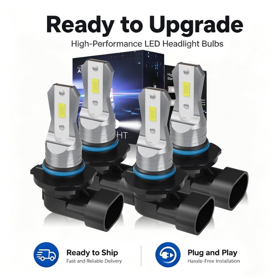 For BMW 540i 1995 LED Headlight Kit Bulbs High Low Beam Super Bright Cool White