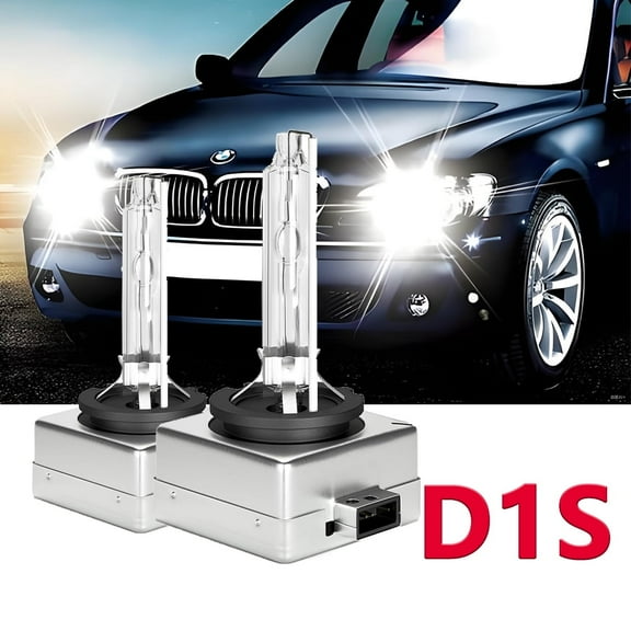 For BMW 550i GT 2010-2015,D1S 35W 6000K Color White HID Xenon Replacement Headlight Bulbs New, Set of 2