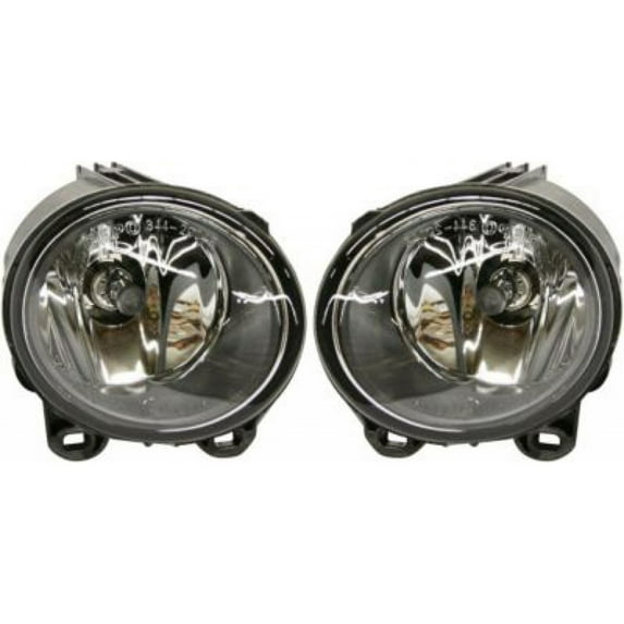 For BMW 550i GT Fog Light 2010 11 12 2013 Pair Driver and Passenger Side w/ Bulbs Replacement For BM2592130