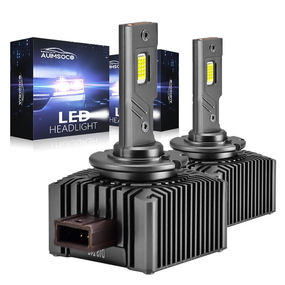 For BMW 640i 2012-2015 LED Headlights High Low Bulbs Pack of 2 D1S/D1R Combo 8000 Lumens Bright White 6000k Kit Plug-N-Play Halogen Replacement