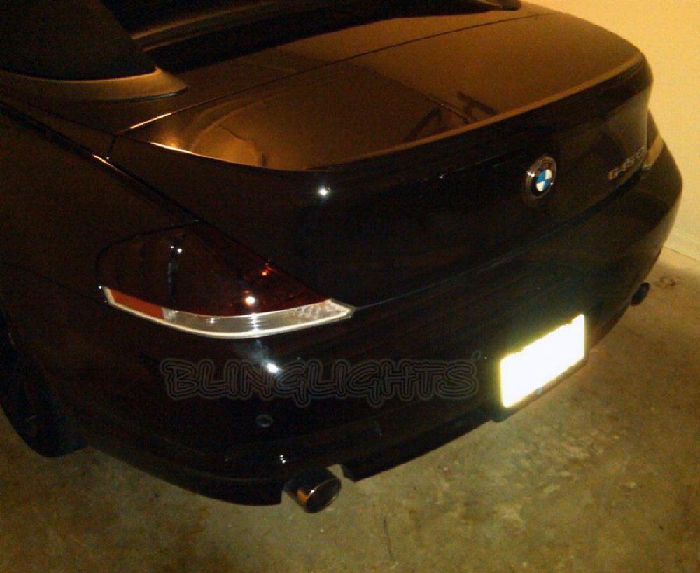 For BMW 650i E63 E64 Tinted Smoked Protection Overlays Film for Taillamps  Taillights Tail Lamps Lights - Walmart.com