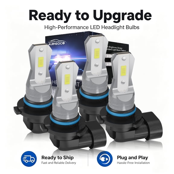 For BMW 740iL 1993-1994 LED Headlight Kit Bulbs High Low Beam Super Bright Cool White
