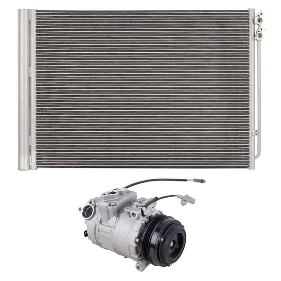 For BMW 750Li & 760Li 2011 AC Compressor w/ A/C Condenser Drier - BuyAutoParts