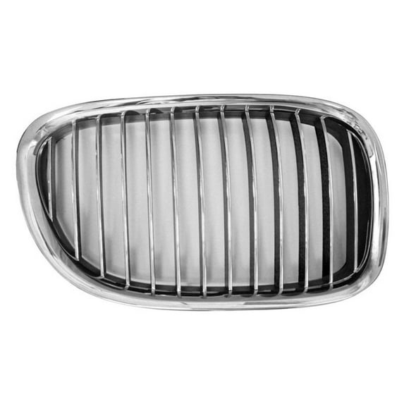 For BMW 750i/750Li/760Li 2009-2015 Grille Passenger Side | Made of ABS Plastic | Chrome/Black | Replacement For BM1200197 | 104-50721, 51117184152