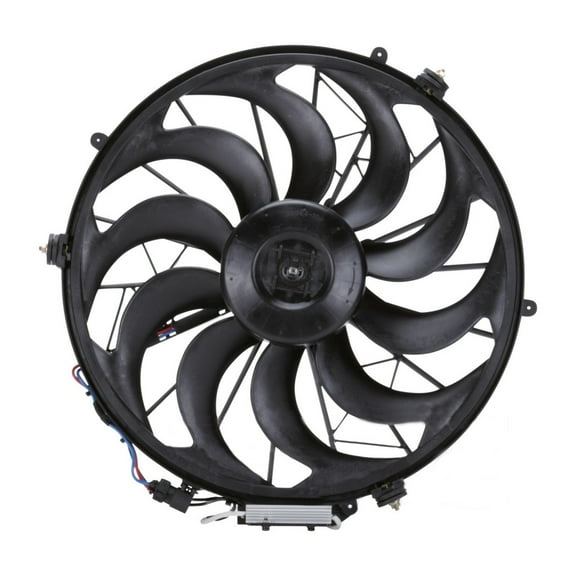 For BMW 850i 1991 1992 Air Conditioning Condenser Fan | Single Fan | Connector Terminal Quantity - 3 | Replacement For BM3113105 | 64541392913