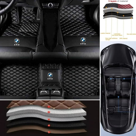 For BMW All Models Car Floor Mats All Weather Auto Carpets Custom