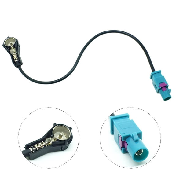 For BMW E46 3 Series Car Audio Interface Antenna Adapter Cable for ISO Antenna Cable ABS Material with Resistance
