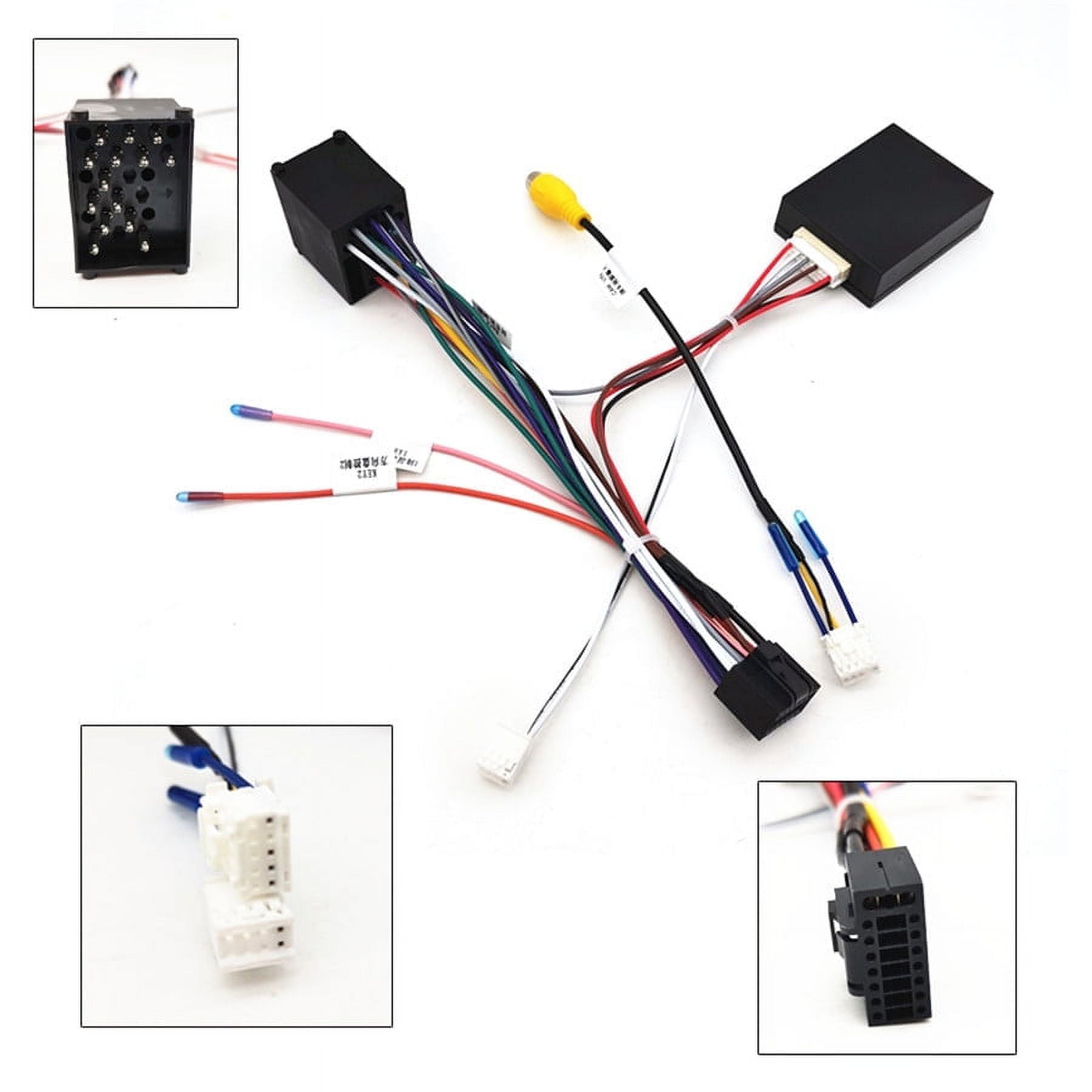 For BMW E46/E39/E53 16Pin Power/Rear Camera Wiring Cable Adapter With ...