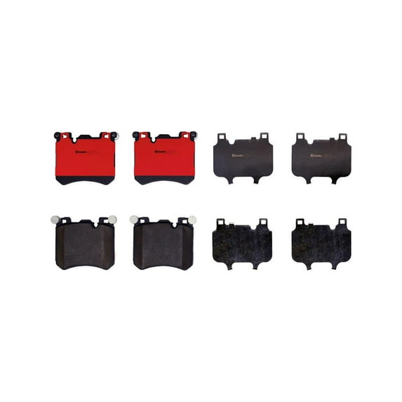 Brembo OE P06077N Front Premium NAO Ceramic Brake Pads for BMW X5 and X6 (2010-2014)