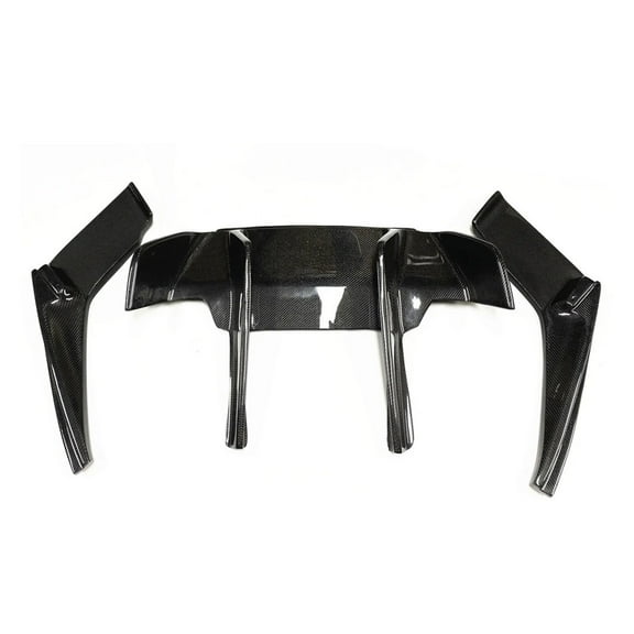 For BMW F06 F12 F13 M6 2010 2011 2012 2013 2014 2015 Rear Bumper Diffuser Lip Real Carbon Fiber Bracket Plate Splitter Spoiler