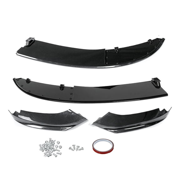 For BMW F32 F33 F36 4 Series M Sport 2014-2020 Coupe 2-Door Carbon Look Front Bumper Splitter Lip+PSM Rear Trunk Spoiler Wing