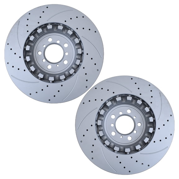 For BMW F80 F87 F82 New Performance Pair Set of 2 Front 380mm Brake Disc Rotors 34112284809, 34112284810
