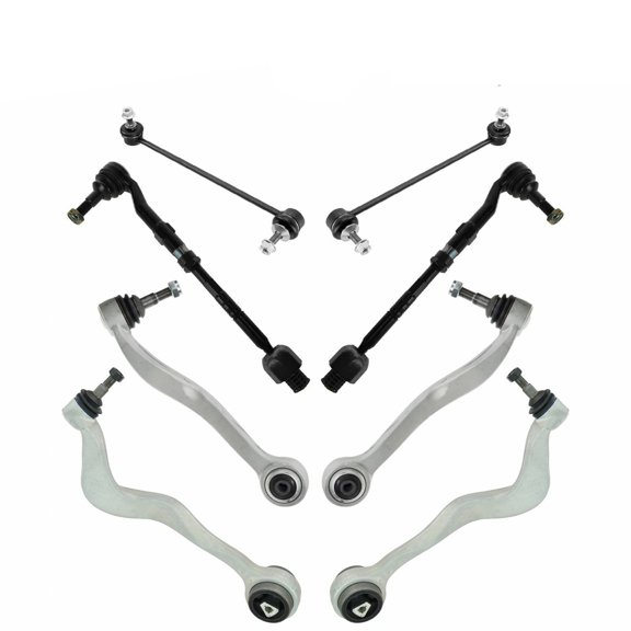 For BMW Front Control Arm Tie Rod End Sway Bar Suspension Steering Kit Set 8-pc