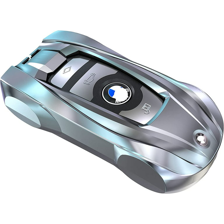 For BMW Key Fob Cover, Metal Car Key Fob Cover for BMW 2 5 6 7