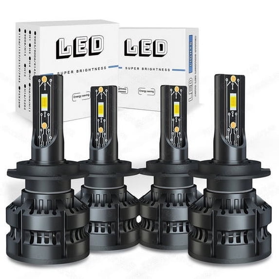 For BMW M3 2001 2002 2003 2004 2005 2006 6000K LED Headlight High Low Beam Light Bulb Combo 4x