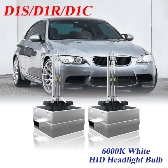 For BMW M3 2008-2013 D1S HID Headlight High/Low Beam 6000K Crystal White Xenon Bulbs Set 2