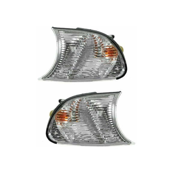 For BMW M3 / 3 Series Coupe Signal Corner Light 2002 03 04 2005 Driver and Passenger Side Pair Only 2-Door For BM2520113 + BM2521113