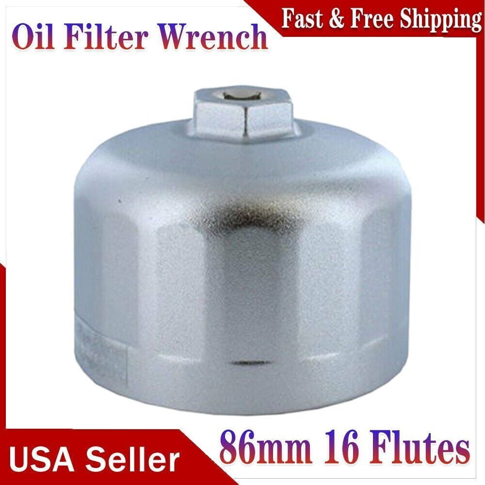 For BMW Volvo-86mm 16 Flute Oil Filter Wrench Tool Housing Caps Cartridge Style