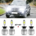 thumbnail image 1 of For BMW X1 2010-2015 2016 2017 2018 2019 LED Headlight Bulbs H7 High Beam and Low Beam 4pc, 1 of 12
