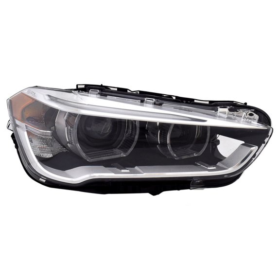 For BMW X1 2017 2018 2019 Headlight Passenger Side | LED | Clear Lens | Replacement For BM2519174 | 63117436466