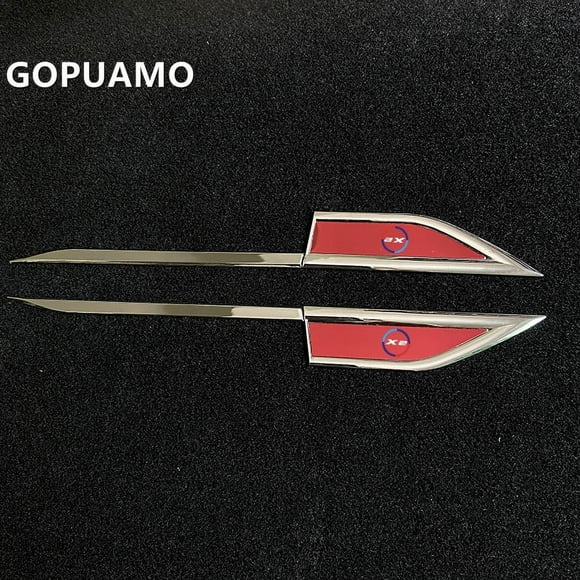 For BMW X2 F39. Car Styling Side Wing Fender Metal Trim Emblem Car Body Waist Line Sticker Decals Accessories 1 Pair
