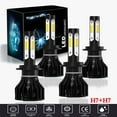 thumbnail image 1 of For BMW X3 2004-2018 Headlights,H7 LED High/Low Beam Bulbs,4pcs, 1 of 9