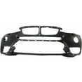 thumbnail image 1 of For BMW X3 2015 2016 2017 Bumper Cover | Front | w/ LED Fog Light Holes | w/ Park Assist | w/ Surround View | Prime | F25 | BM1000354 | 51117389903, 1 of 3