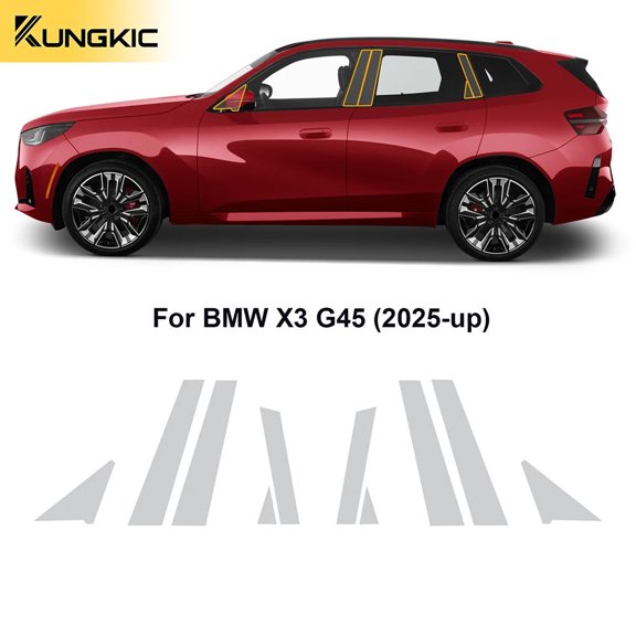 For BMW X3 G45 2025 Car Paint Protection Film Car Headlight Rearview Mirror B C Pillars Film TPU PPF Clear Sticker.