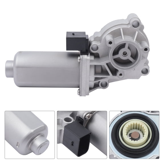 For BMW X3 / X5 Transfer Case Shift Actuator Shift Motor OEM 27107566296 Quality Silver Direct Replacement